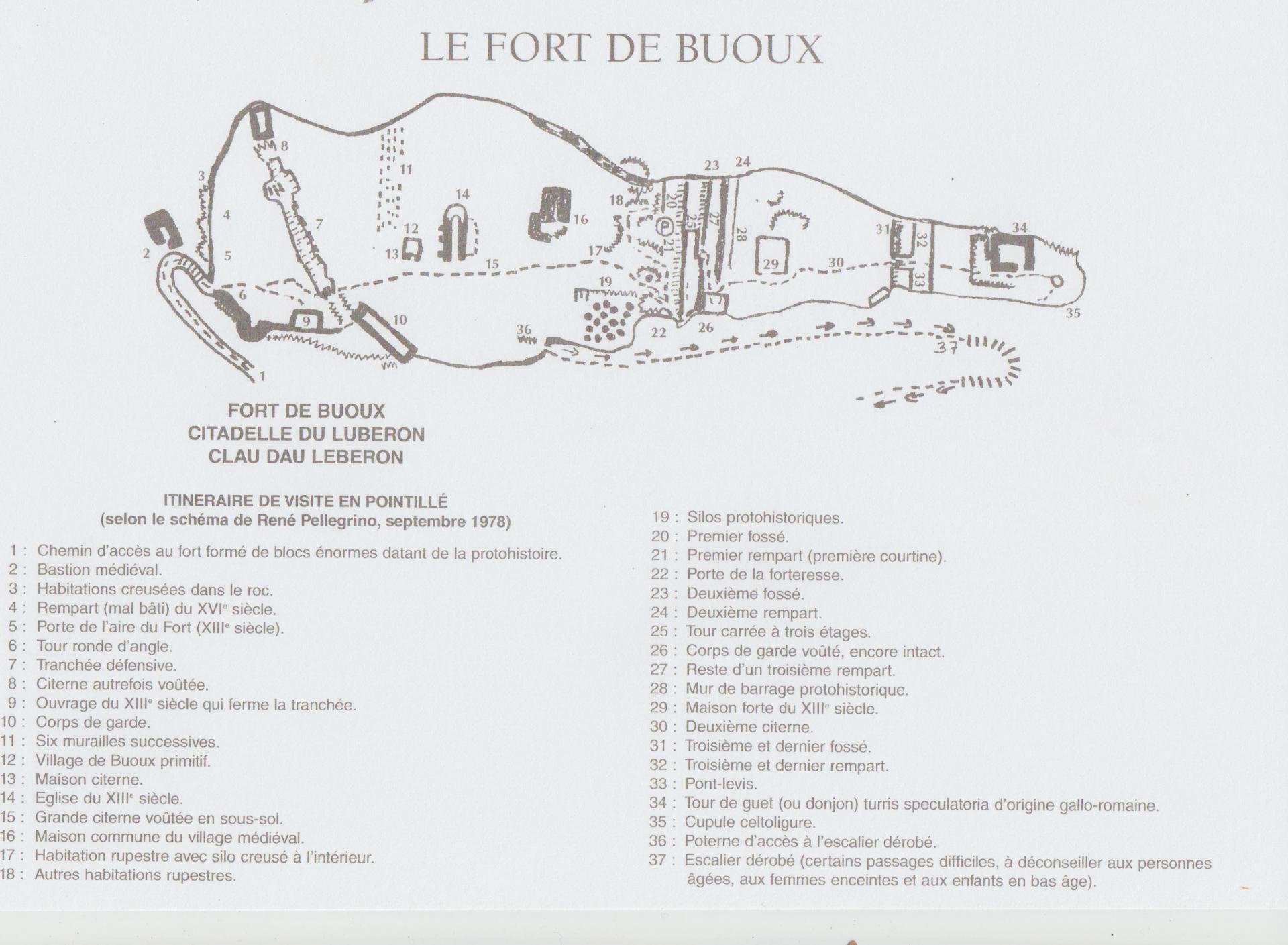 Fort de buoux photo plan du fort 001